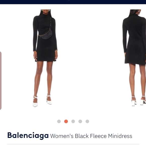 Balenciaga fleece mini dress - Picture 2 of 9